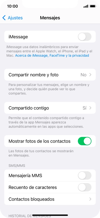 Pulsa el indicador junto a 