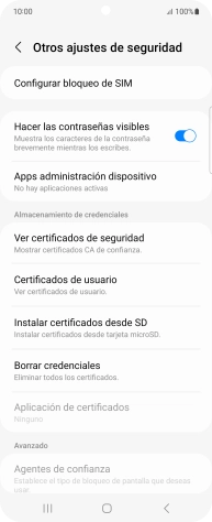 Pulsa Configurar bloqueo de SIM.
