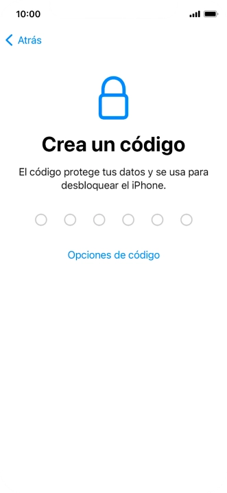 Pulsa Opciones de código.