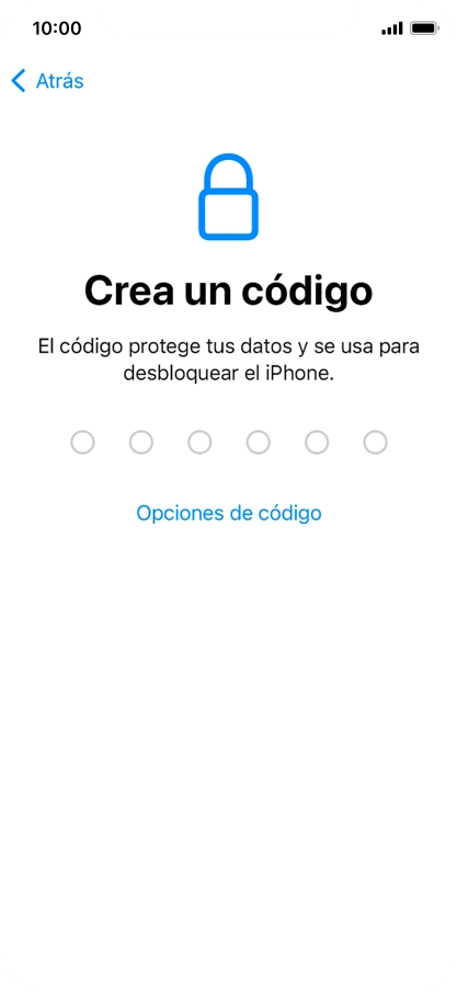 Pulsa Opciones de código.