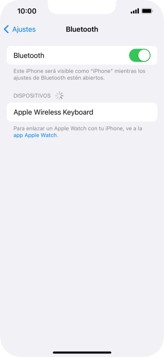 Pulsa el dispositivo Bluetooth deseado y sigue las indicaciones de la pantalla para vincular el dispositivo al teléfono.