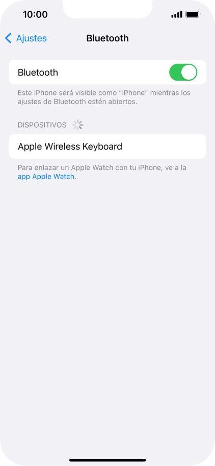 Pulsa el dispositivo Bluetooth deseado y sigue las indicaciones de la pantalla para vincular el dispositivo al teléfono.