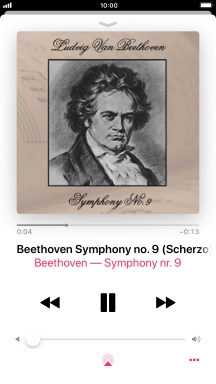 Pulsa la flecha hacia la derecha para ir al archivo de música siguiente.