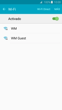 Pulsa la red wifi deseada.