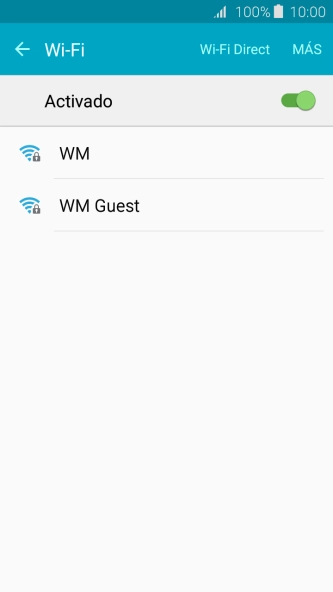 Pulsa la red wifi deseada.