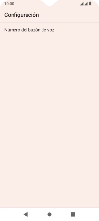 Pulsa Número del buzón de voz.