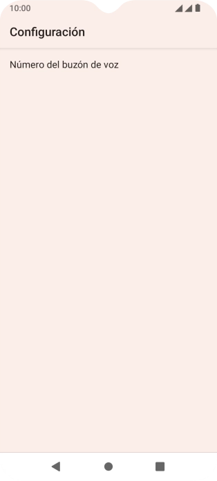 Pulsa Número del buzón de voz.