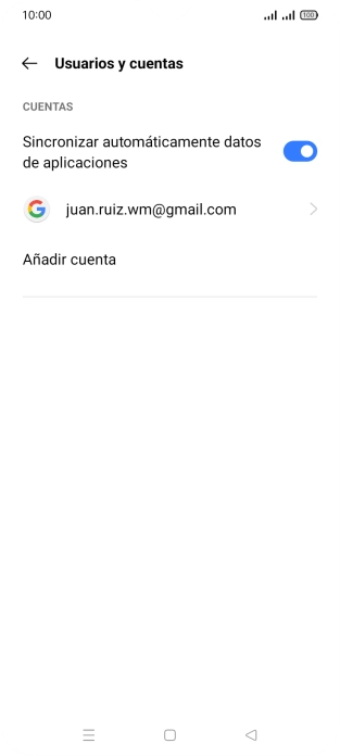 Pulsa Añadir cuenta.