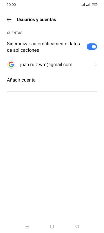 Pulsa Añadir cuenta.