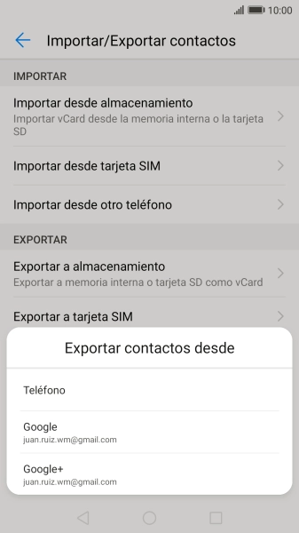 Pulsa Teléfono.