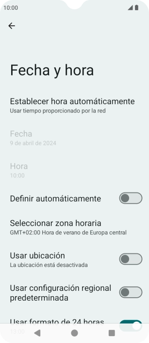 Pulsa el indicador junto a 