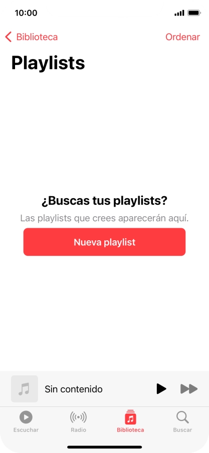 Pulsa Nueva playlist.