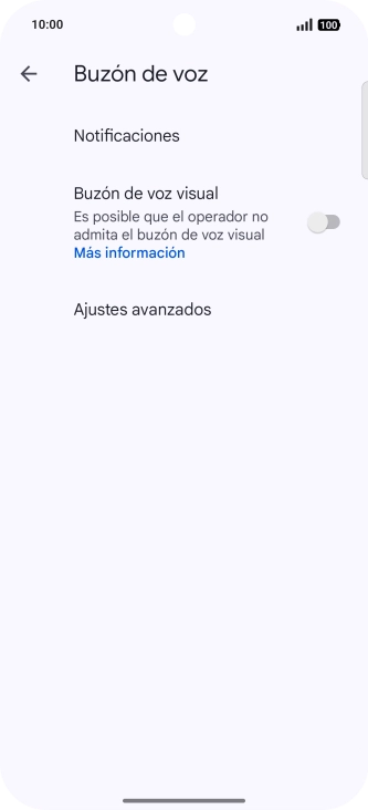 Pulsa Ajustes avanzados.