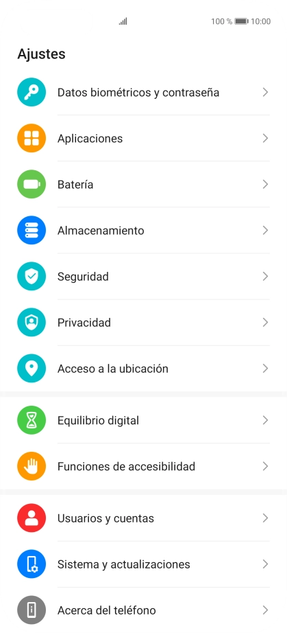 Pulsa Sistema y actualizaciones.