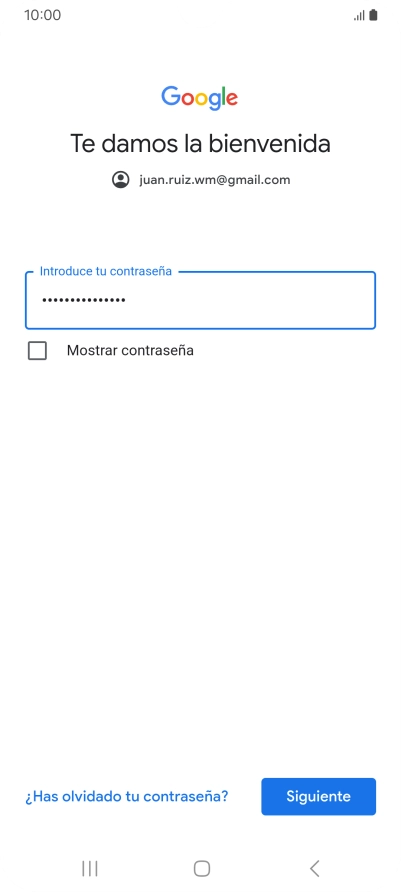 Pulsa Siguiente.