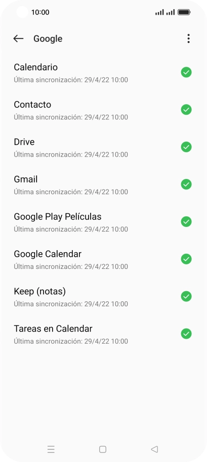 Pulsa la tecla de inicio para terminar y regresar a la pantalla de inicio.