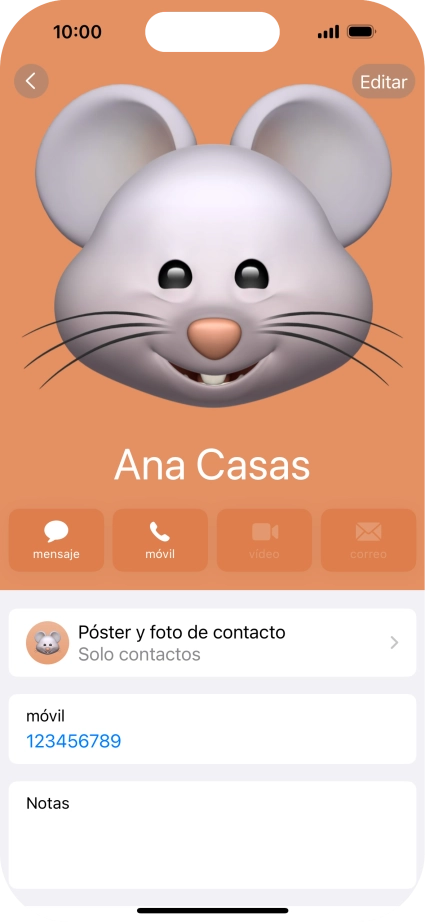 Desliza el dedo hacia arriba desde la parte inferior de la pantalla para terminar y volver a la pantalla de inicio.