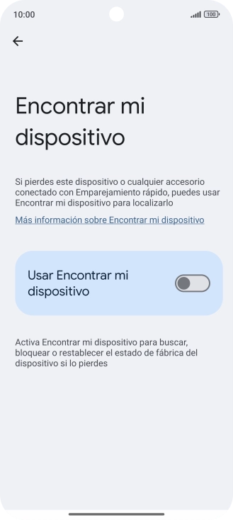 Pulsa el indicador junto a 