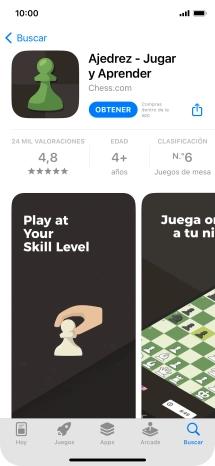 Pulsa OBTENER y sigue las indicaciones de la pantalla para instalar la app.
