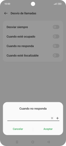 Introduce +34600132000 y pulsa el icono de aceptar.