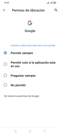 Pulsa el ajuste deseado.