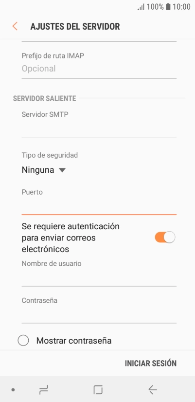 Pulsa el indicador junto a 
