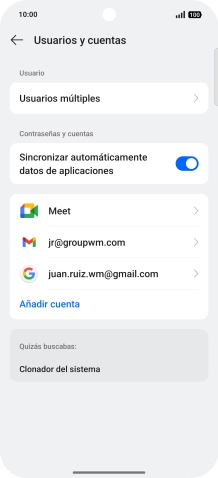 Pulsa el indicador junto a 