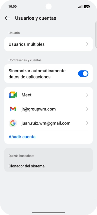 Pulsa el indicador junto a 