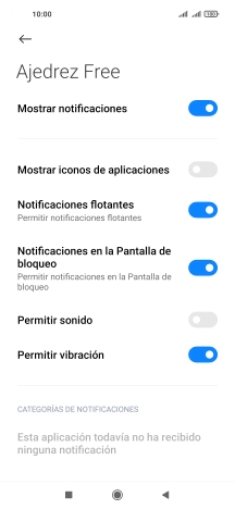 Pulsa el indicador junto a 