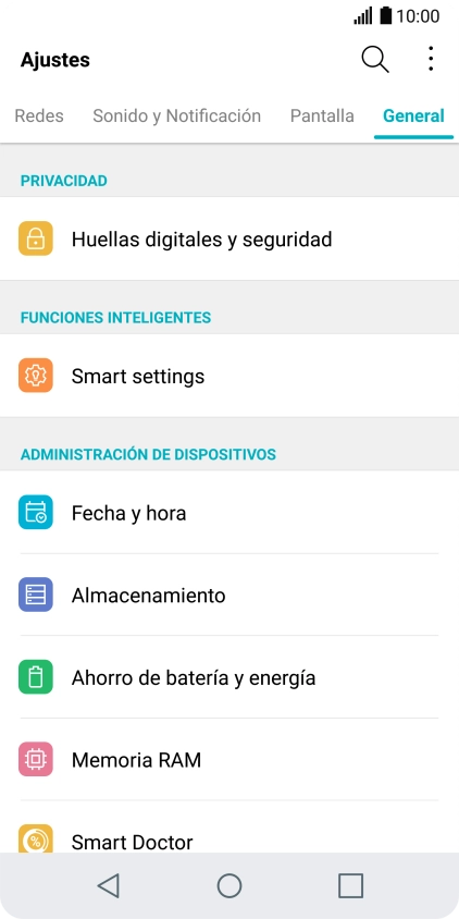 Pulsa Ahorro de batería y energía.