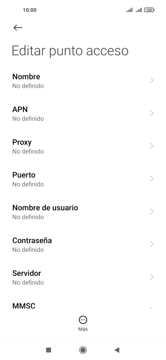 Pulsa Nombre.