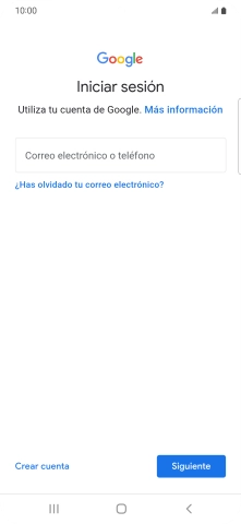 Si no tienes una cuenta de Google, pulsa Crear cuenta y sigue las indicaciones de la pantalla para ver cómo crear una cuenta nueva.