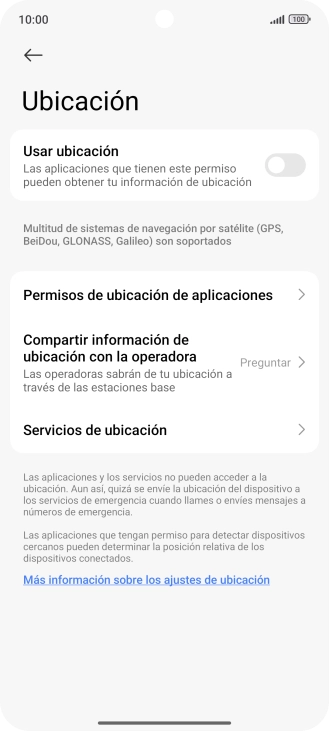 Pulsa el indicador junto a 