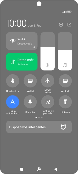 Pulsa Silenciar para activar o desactivar el modo silencioso.
