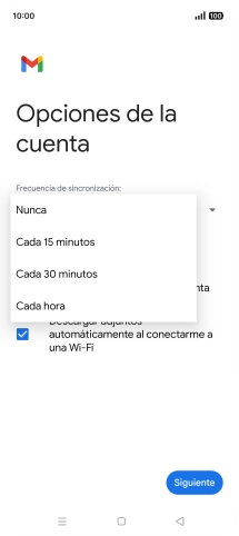 Pulsa el ajuste deseado.