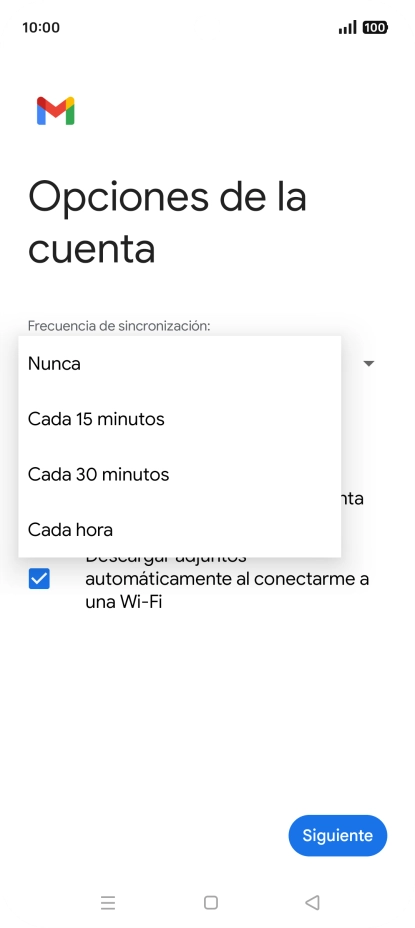 Pulsa el ajuste deseado.