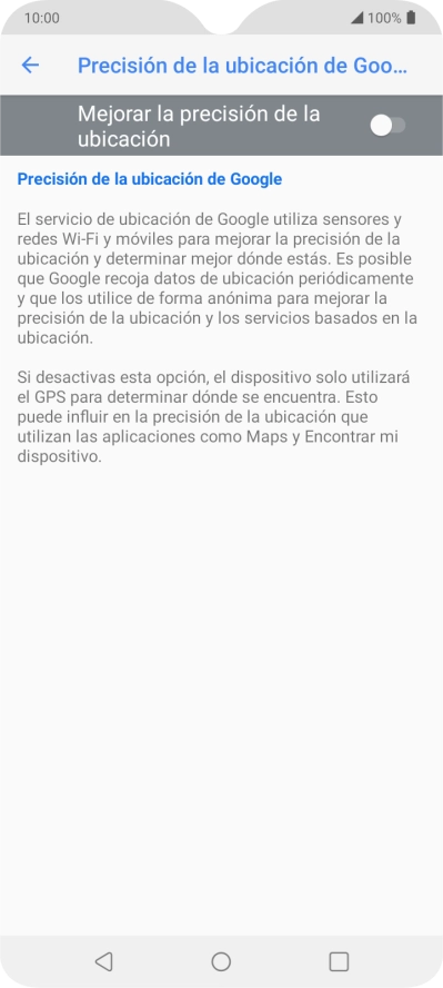 Pulsa el indicador junto a 