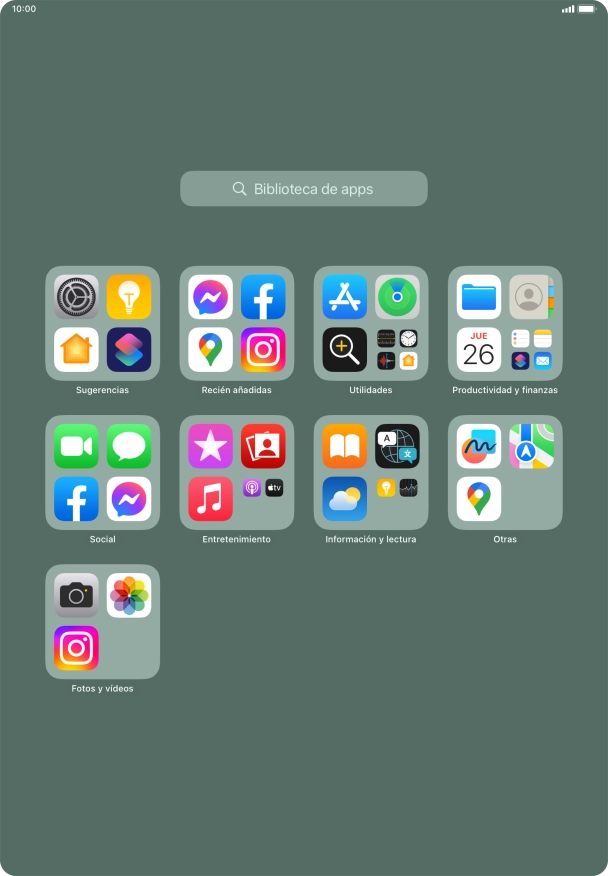 Pulsa la app deseada.
