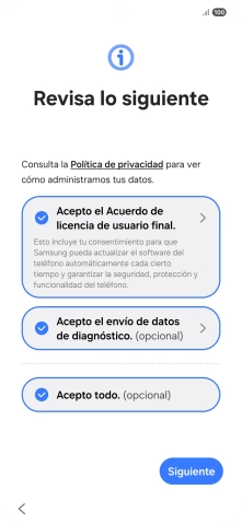 Pulsa Siguiente.