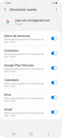 Pulsa la tecla de inicio para terminar y regresar a la pantalla de inicio.