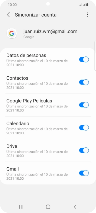 Pulsa la tecla de inicio para terminar y regresar a la pantalla de inicio.
