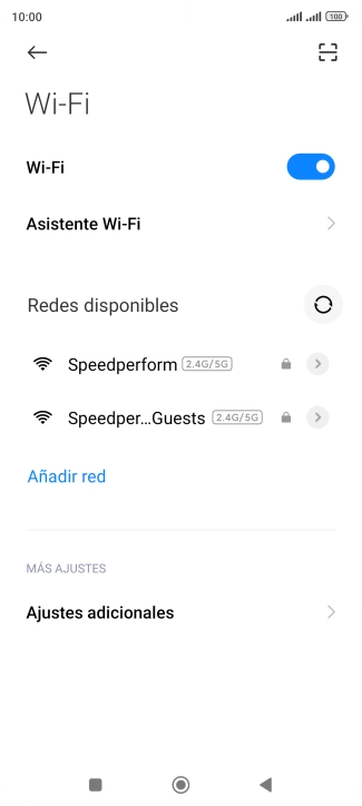 Pulsa Asistente Wi-Fi.
