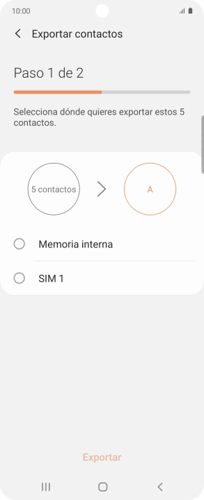 Pulsa el nombre de la tarjeta SIM.