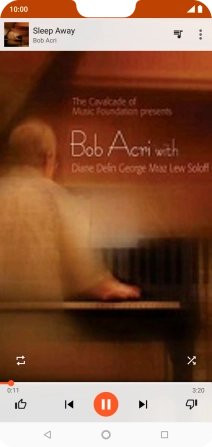 Pulsa la flecha hacia la derecha para ir al archivo de música siguiente.