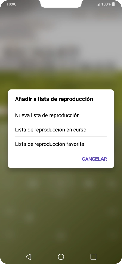 Pulsa Nueva lista de reproducción.
