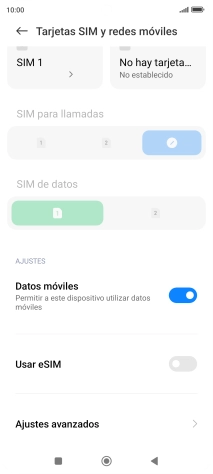 Pulsa Ajustes avanzados.