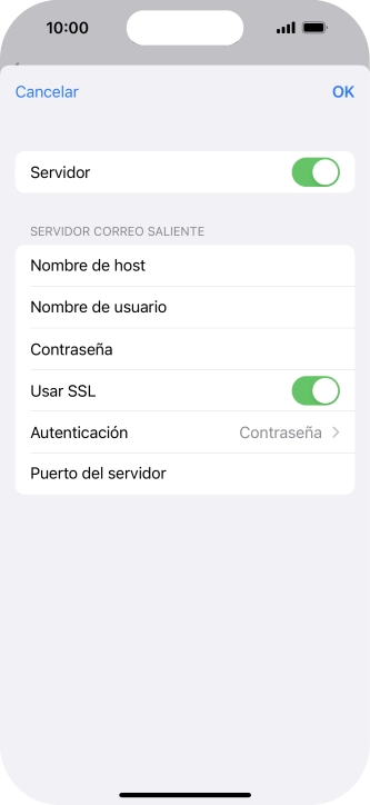 Pulsa el indicador junto a 