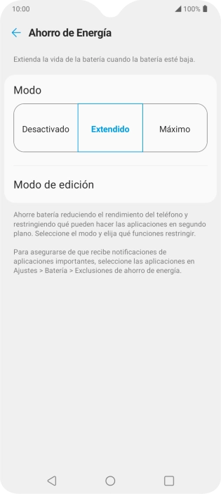 Pulsa la tecla de inicio para terminar y regresar a la pantalla de inicio.