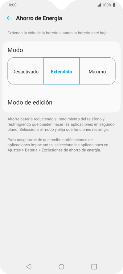 Pulsa la tecla de inicio para terminar y regresar a la pantalla de inicio.