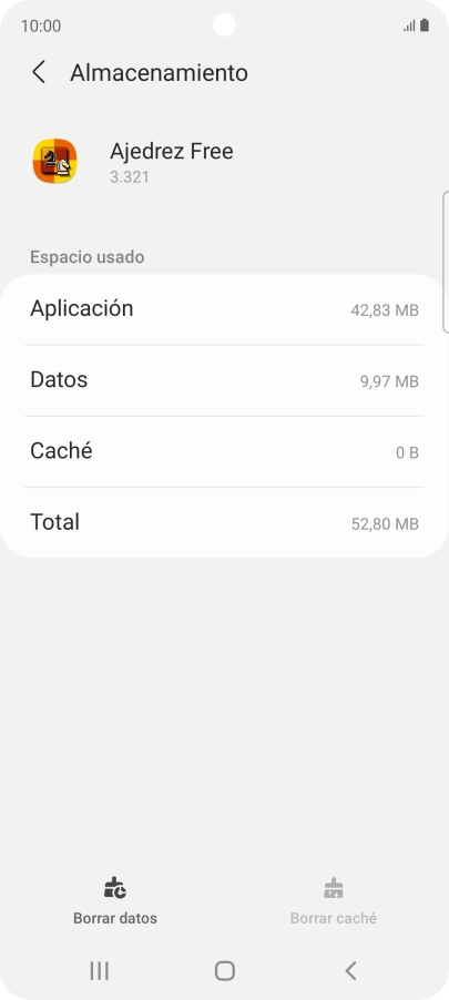 Pulsa la tecla de inicio para terminar y regresar a la pantalla de inicio.